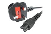 Virtakaapelit (ulkoinen) - StarTech.com 2m Kannettava tietokone Teho Cord 3 Slot for UK BS1363 to C5 Clover Leaf - Teho cable - 2 m - PXTNB3SUK2M