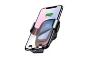 Puhelin - Adapterit & Laturit - Baseus Metal Langaton laturi Gravity Car Mount for Smartphones - Musta - WXYL-B0A