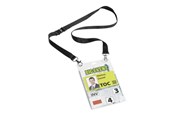 Konferenssi & Esitys - DURABLE Event-Namensschild A6 mit Textilband Duo 1 - 8525-01