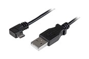 USB kaapelit - StarTech.com Micro-USB Charge-and-Sync Cable M/M - Right-Angle Micro-USB - USB-kaapeli - 50 cm - USBAUB50CMRA
