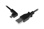 USB kaapelit - StarTech.com Micro-USB Charge-and-Sync Cable M/M - Left-Angle Micro-USB - USB-kaapeli - 50 cm - USBAUB50CMLA