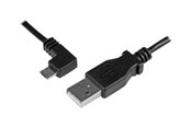USB kaapelit - StarTech.com USB A to Left Angle Micro-USB Charge Sync Cable M/M 24AWG - USB-kaapeli - 2 m - USBAUB2MLA