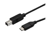 USB kaapelit - StarTech.com USB-C USB-B tulostinkaapeli - M/M - 0,5 m - USB 2.0 - USB-C-kaapeli - 50 cm - USB2CB50CM