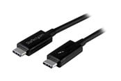 FireWire / ThunderBolt-kaapelit ja adapterit - StarTech.com Thunderbolt 3 (20Gbps) USB C Cable - Black - 1m - TBLT3MM1M