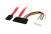SATA & ATA kaapelit - StarTech.com SATA Serial ATA Data and Teho Combo Cable - SATA cable - 45.7 cm - SATA18POW