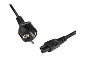 Virtakaapelit (ulkoinen) - StarTech.com 3 Prong Kannettava tietokone Teho Cord Schuko CEE7 to C5 Clover Leaf - Teho cable - 2 m - PXTNB3SEU2M