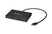 Näyttökaapeli - StarTech.com 3-Port USB-C to HDMI MST Hub - 4K Multi-Monitor Video Splitter - external video adapter - STDP4320 - Musta - MSTCDP123HD