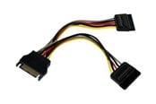Sisäiset virtakaapelit - StarTech.com SATA Teho Y Splitter Cable Adapter - M/F - Virranjakaja - 15.2 cm - PYO2SATA