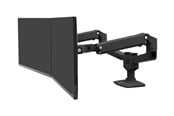 Näytön kiinnitys - Ergotron LX Dual Side-by-Side Arm - Musta - 45-245-224