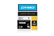 Paperit, valokuvapaperit ja tarrat - DYMO Dymo Rhino - Pysyvät polyesteriteipit, 19 mm x 5,5 m - musta valkoisella - 18484