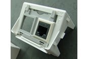 Pistorasiat ja kotelot - Legrand 2x rj45 data keystone socket grey frame 3m white - 8190638