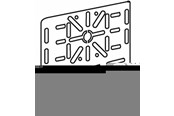 Kaapelihyllyt, johtokanavat ja kiinnikkeet - Wibe Junction box plate w24 pre-galvanized - 717995