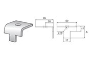 Kaapelihyllyt, johtokanavat ja kiinnikkeet - Wibe Beam clamp 5bk-10 hdg - 715675