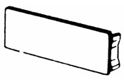 Kaapelihyllyt, johtokanavat ja kiinnikkeet - Tehalit End plate br 70130 grey - M55737030