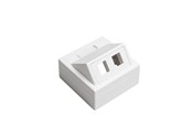 Pistorasiat ja kotelot - Leviton data outlet 2xkeystone white - E5100375