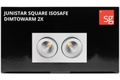 Valaisimet - SG Armaturen Junistar square isosafe dimtowarm Musta 2x7w - 901263