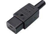 Sähkökytkimet - Bachmann Appliance plug c19 16a/250v black - 915.174