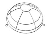 Liiketunnistimet ja hämäräkytkimet - B.E.G. Langallinen kori tilan tunnistimelle pd1/2/3/4 - 92199