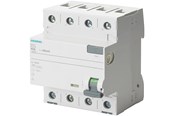 Sähkökeskustarvikkeet - Siemens Rccb 4-polet type a 63a 30 ma 400vac 5sv3346-6 - 5SV3346-6