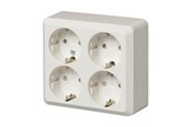 Sähkökytkimet - ABB Pistorasia Schuko 4-g ruuviton liitin - 2TKA001001G1