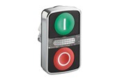 Painikkeet ja signaalilaitteet - Schneider Electric KariMetallinen kaksipäinen painonappi pilkareilla - ZB4BW7A3741