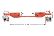 Testilaitteet - Elma Instruments TESTI lead - 2711 Punainen 100cm - 5703317459909