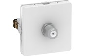 Pistorasiat ja kotelot - LK fuga f-connector outlet 1 modul Valkoinen - 588D6091