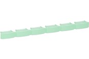 Kuparikaapelit - LK Väri code bar Vihreä for patchpanel 6p - 208B7171