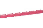 Kuparikaapelit - LK Väri code bar Punainen for patchpanel 6port - 208B7172