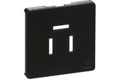 Pistorasiat ja kotelot - LK fuga cover for telefonoutlet 3-pol 1 modul dark Harmaa - 530D8126
