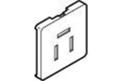 Pistorasiat ja kotelot - LK Teleoutlet fuga t1 cover 3 poles to md 88 Valkoinen - 530D6126-858