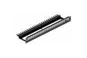 Kuparikaapelit - Leviton Patch panel for 24xrj45 tool-free jacks 1u Musta - MMCPNLX24SIJ2MIL