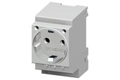 Sähkökeskustarvikkeet - Siemens Schuko-pistorasia 16A 3-napainen 5te6800 - 5TE6800
