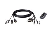 KVM-kaapelit - ATEN KAAPPELI SARJA HDMI / USB / SP - DVI-Dd L:1.8M - 2L-7D02DHX2