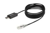 Verkkokaapelit - StarTech.com 6 ft. / 1.8 m Cisco USB Console Cable - USB to RJ45 - 460Kbps - serial cable - 1.8 m - Musta - Musta - 1m - ICUSBROLLOVR