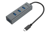 USB hub - I-Tec USB-C 3.1 metallinen HUB USB hub - 4 porttia - USB 3.2 - Harmaa - C31HUBMETAL403