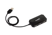USB hub - Natec LOCUST - keskittimen - 4 porttia USB hub - 4 porttia - Musta - NHU-0647