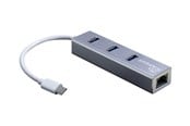 USB hub - Inter-Tech Argus IT-410-S USB hub - 3 porttia - hopea - 88885472