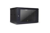Räkit - Rack - Inter-Tech SMA-6406 Wall Mounted Rack 6U 450mm Load up to 30Kg Glass Door Black RAL9005 - 88887252