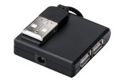 USB hub - MicroConnect Yhdistä - keskittimen - 4 porttia USB hub - 4 porttia - Musta - MC-USB2.0HUB4P