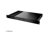 Kotelot - Akasa Galileo TU3 Thin-Mini-ITX 1U kotelon OEM - Kotelot - Ultra small form factor - Musta - A-ITX29-M1B