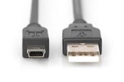 USB kaapelit - DIGITUS USB 2.0 Type-A til USB Mini-B Cable - 3m - AK-300108-030-S
