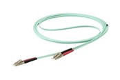 Verkkokaapelit - StarTech.com 10m OM4 LC to LC Multimode Duplex Fiber Optic Patch Cable - patch cable - 10 m - aqua - Sininen - 10m - 450FBLCLC10