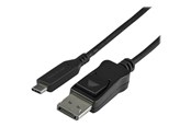 Näyttökaapeli - StarTech.com 3.3 ft. (1 m) - USB-C to DisplayPort Adapter Cable - 8K - HBR3 - external video adapter - Musta - CDP2DP141MB