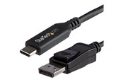 Näyttökaapeli - StarTech.com 5.9 ft. (1.8 m) - USB-C to DisplayPort Adapter Cable - 8K - HBR3 - external video adapter - black - CDP2DP146B