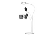 Puhelin - Muut lisävarusteet - Deltaco 3-IN-1 Selfie Ring Lamppu With Puhelin and Mic - ARM-280