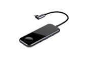 Puhelin - Adapterit & Laturit - Baseus Mirror series USB-C adapter with built in charger for Apple Watch - CAHUB-AZ0G
