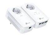 Verkkolaitteet & langattoman verkon laajentimet - TP-Link TL-PA8033P KIT AV1300 3-portin Gigabit Passthrough Powerline aloituspakkaus - TL-PA8033P KIT