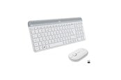 Näppäimistöt - Logitech Slim Wireless Combo MK470 - Näppäimistö ja Hiirisetti - Englanti (UK) - Valkoinen - 920-009205
