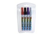 Kirjoitus- ja piirustustarvikkeet - Artline EPG-4/4W1 Glassboard Marker set White Black Viol - EP-4/4W